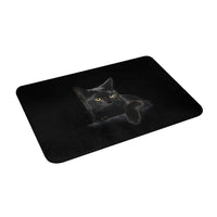 Cat Bedroom Mat Black Doormat Kitchen Carpet Balcony Rug Home Decor