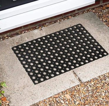 Non Slip Industrial Rubber Ring Door Mat Outdoor House Entrance Floor Carpet Rug