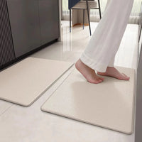 COLOR&GEOMETRY Kitchen Rug Set Anti-Fatigue Cushioned Non-Skid Mats – Beige 17x2