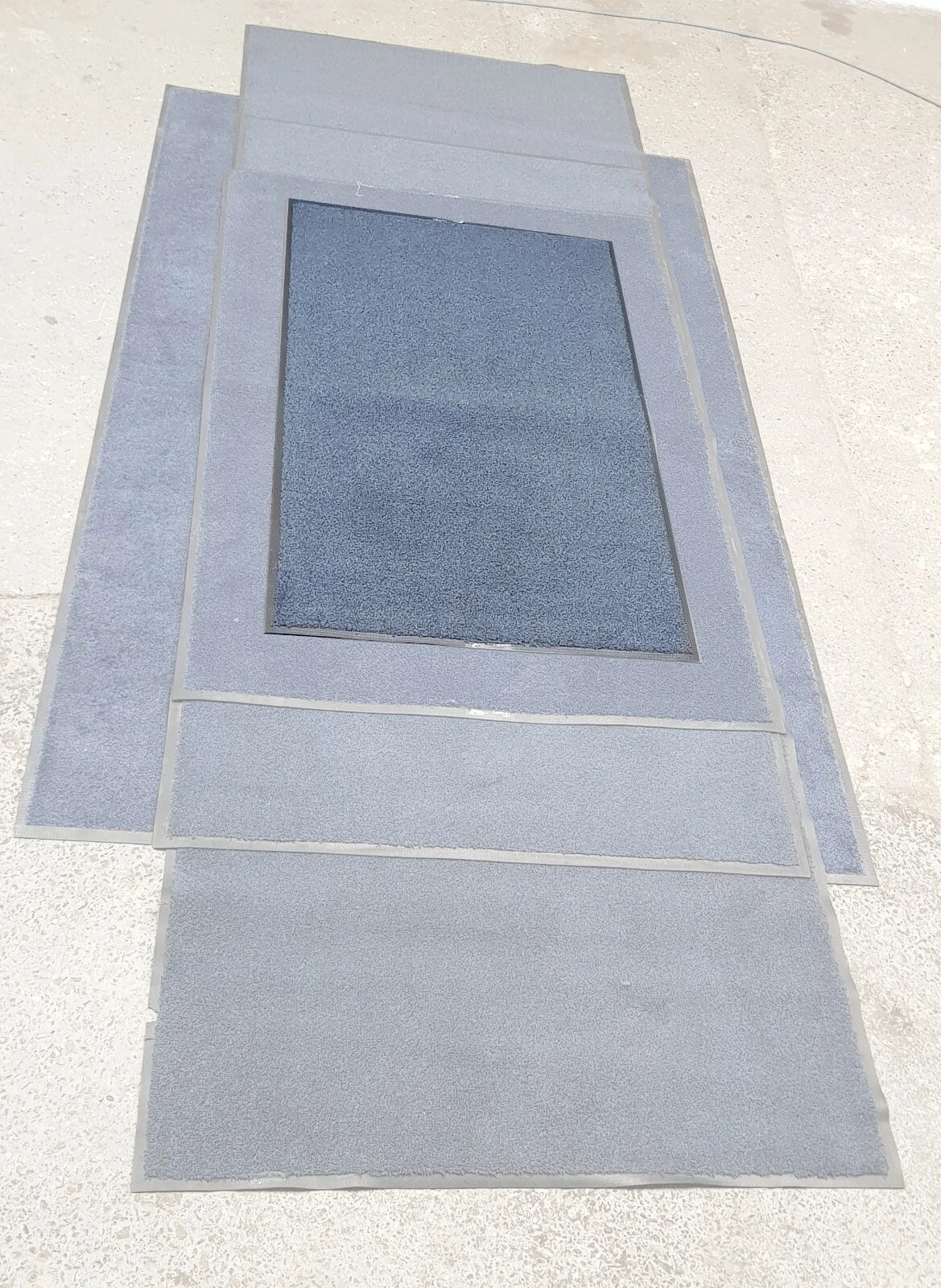 Blue A* Dirt Non-Slip 5x3 to 12x4ft Dirt Trapper Floor Mats Dog Kennel Stable