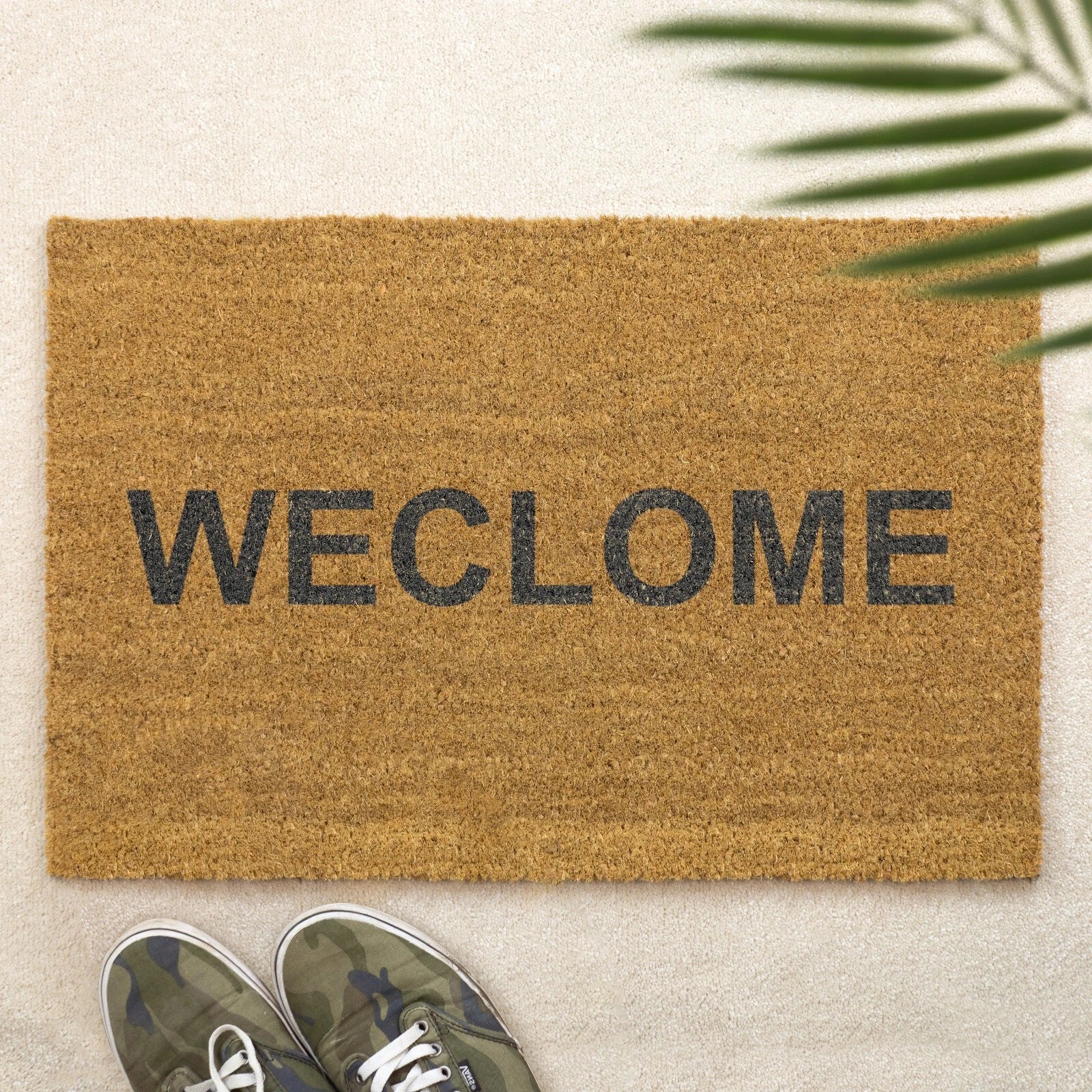 Weclome Brush Door Mat Front Door Mat Custom Printed First Home Couple's Gift