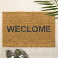 Weclome Brush Door Mat Front Door Mat Custom Printed First Home Couple's Gift