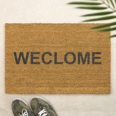 Weclome Brush Door Mat Front Door Mat Custom Printed First Home Couple's Gift