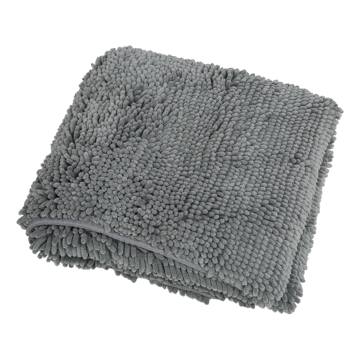 Dog Chenille Mud Mat Soft Water Absorption Slip Resistant Bottom Doormat Fo SG