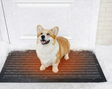 Baquler 20'' x 30'' Heated Snow Ice Melting Mats No Slip Heated Outdoor Mats