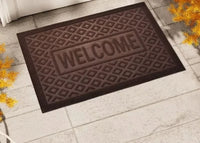 Heavy Duty Rubber Welcome Mat - anti Slip, Dust-Proof Home Entrance Door Mat, Du