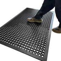 Commercial Rubber Mat Anti-Fatigue Non-Slip Drainage Floor Mat for Outdoor Use