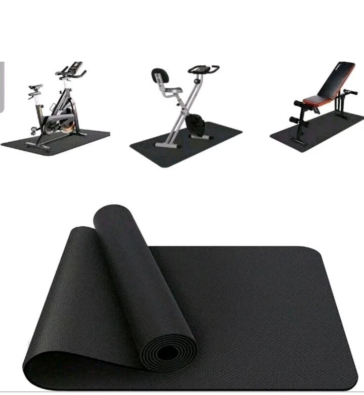 Treadmill Mat, Exercise Equipment Mat Heavy-Duty Protective Floor Mat 120 x 60cm