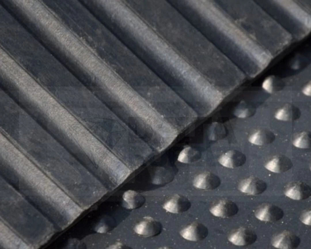 Gym Rubber Flooring mat, Bubble design, 6ftx4ftx12mm, Heavy Duty Large, 25kg