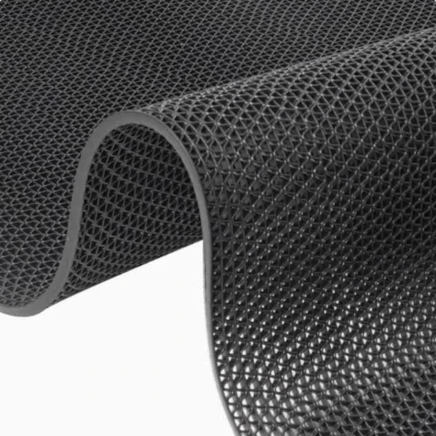 Paw Spaghetti Coil Indoor or Outdoor Door Mat Doormat in Dark Grey