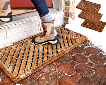 Heavy Duty Door Mat Shoe Scraper Entrance Doormat Outdoor Wire Frame Mat 39x59cm