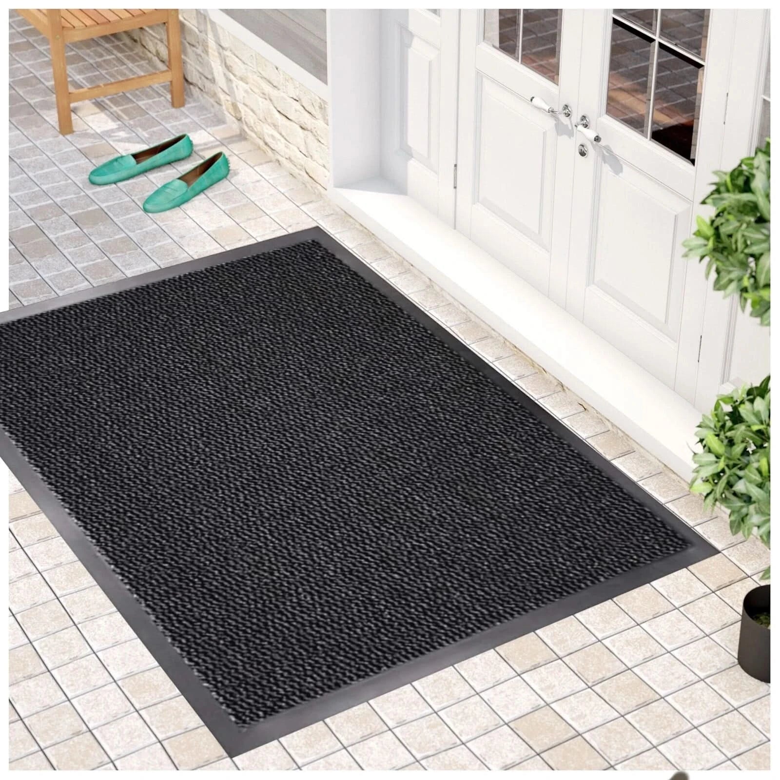 Large Small Rubber Barrier Mats Door Mat Hallway Kitchen Rug Runner Bathroom Gym