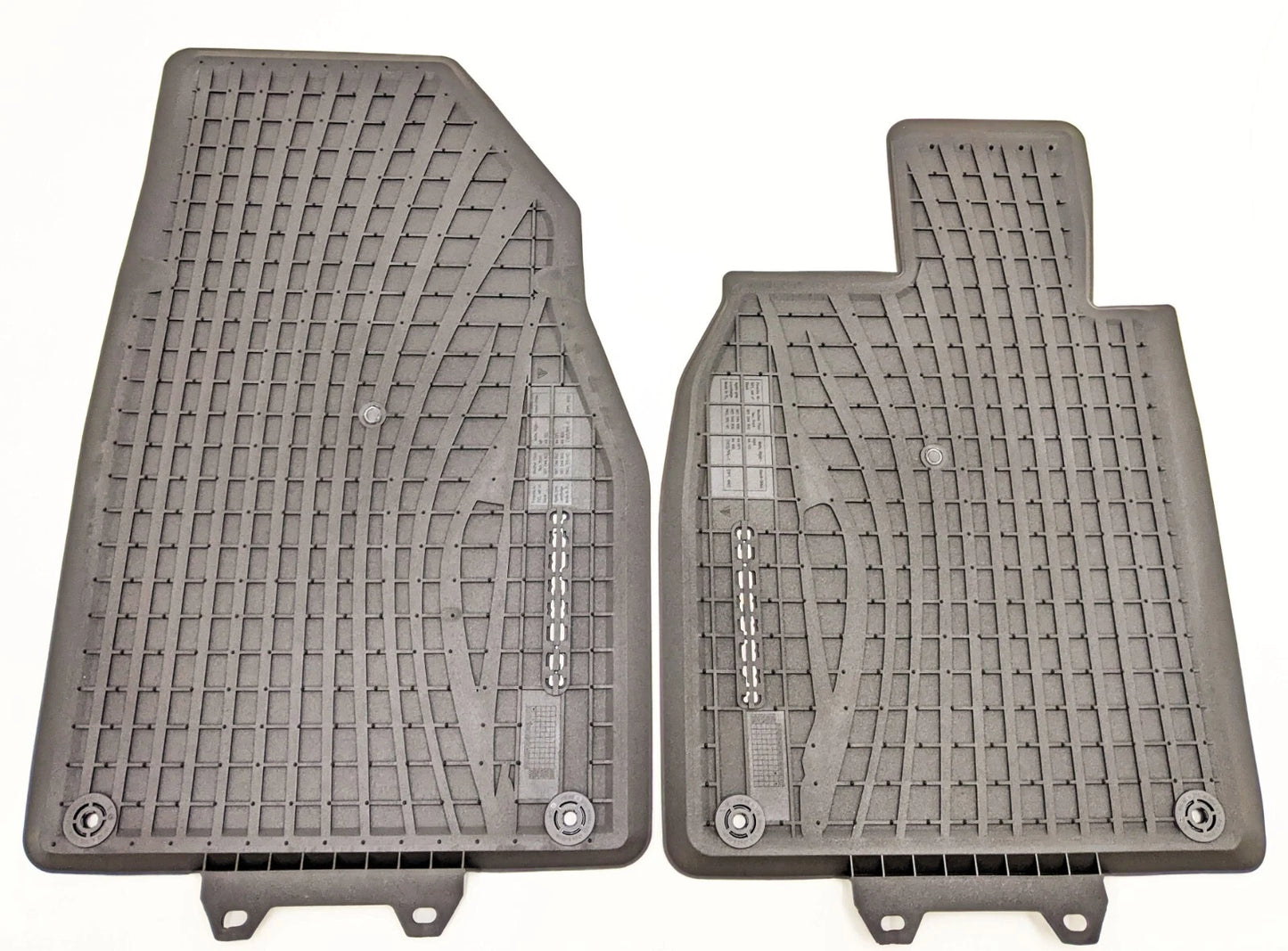 Porsche 981 982 718 Boxster Cayman All Weather Rubber Floor Mats Black 2012-2024