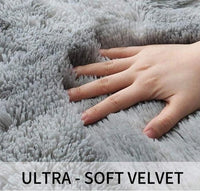 Anti-Slip Carpet Mat Living Room Accent Rugs, Fluffy Bedroom /Living Room Beige