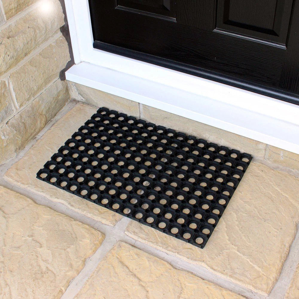 Heavy Duty Rubber Ring Door Mat Entrance Anti Fatigue Industrial Matting Outdoor