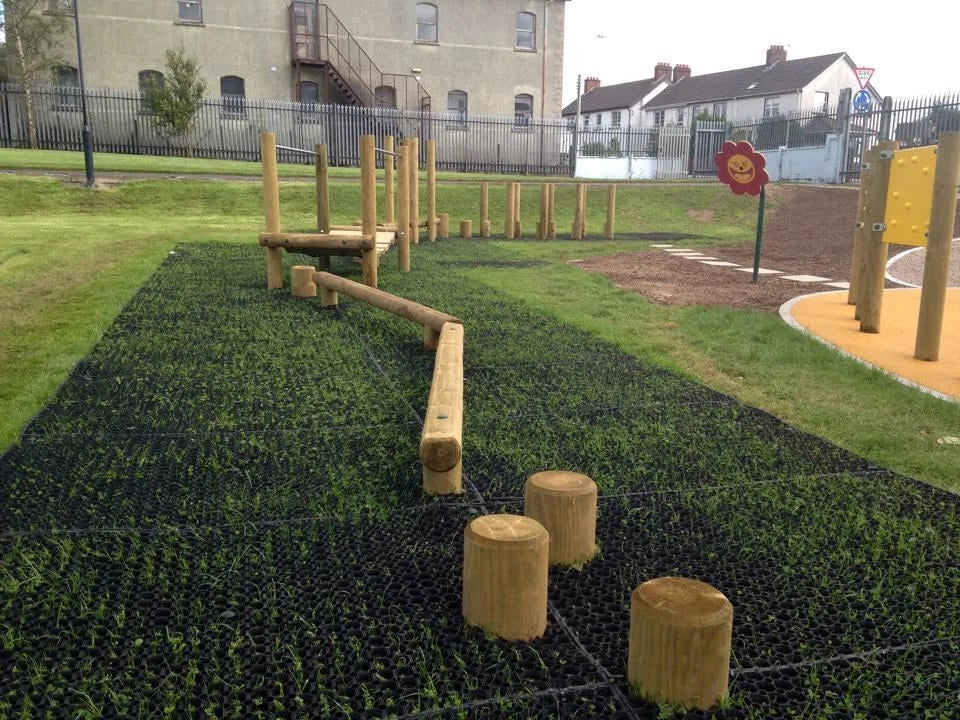Childrens Playgound / Swing Ground Protection Rubber Grassmat Safety Floor Kids