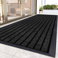 Non Slip Rubber Door Mat Heavy Duty Washable Rug Indoor Outdoor Welcome Mat