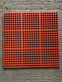 3ftx3ft Interlocking Rubber flooring Wet room mat (90x90cm) safety mat orange