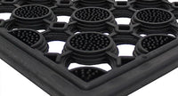 Heavy Duty Rubber Door Mat Nonslip Dirt Scraper for Garden Front Entrance Circle