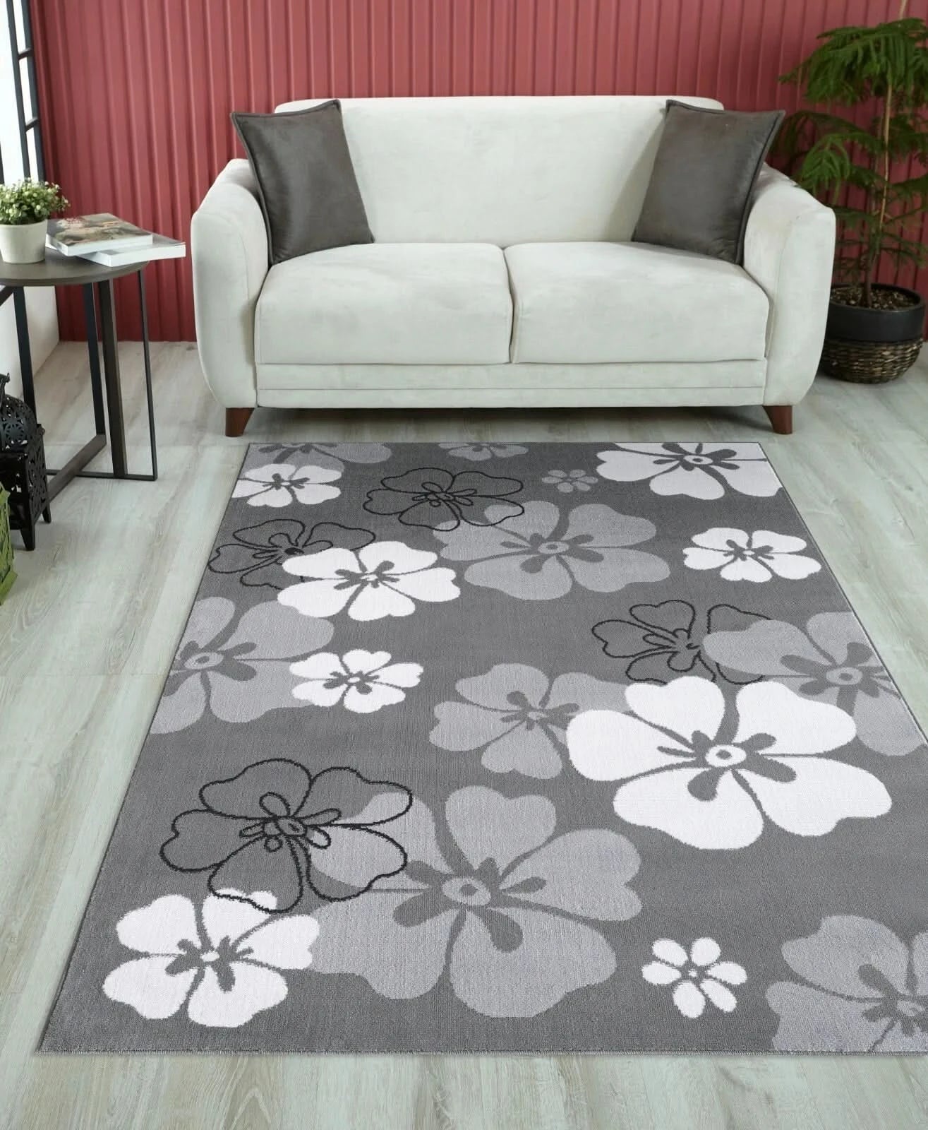 Brand new Modern Flower Design Rugs Large Small Living Room Uk Blossom Mat