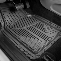 Heavy Duty Rubber 4 PCS Car Mat Set Universal Mats Non Slip Cut To Fit Trim