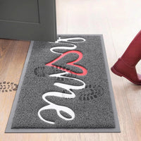 Elegant Non-Slip Grey Door Mat - Durable 40 x 60cm for Indoor & Outdoor