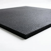 Rubber Gym Home Garage Floor Mat Tiles Flooring Heavy Duty 15mm Thick Black