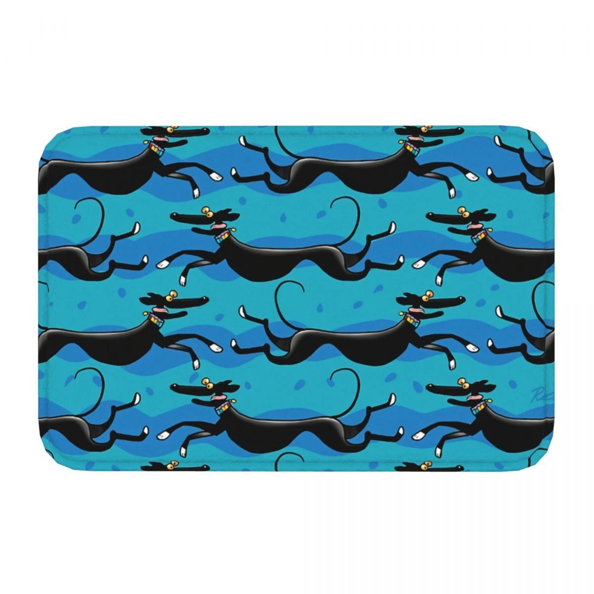 Pattern Doormat Kitchen Mat Blue Balcony Carpet Welcome Rug Bedroom Decorative