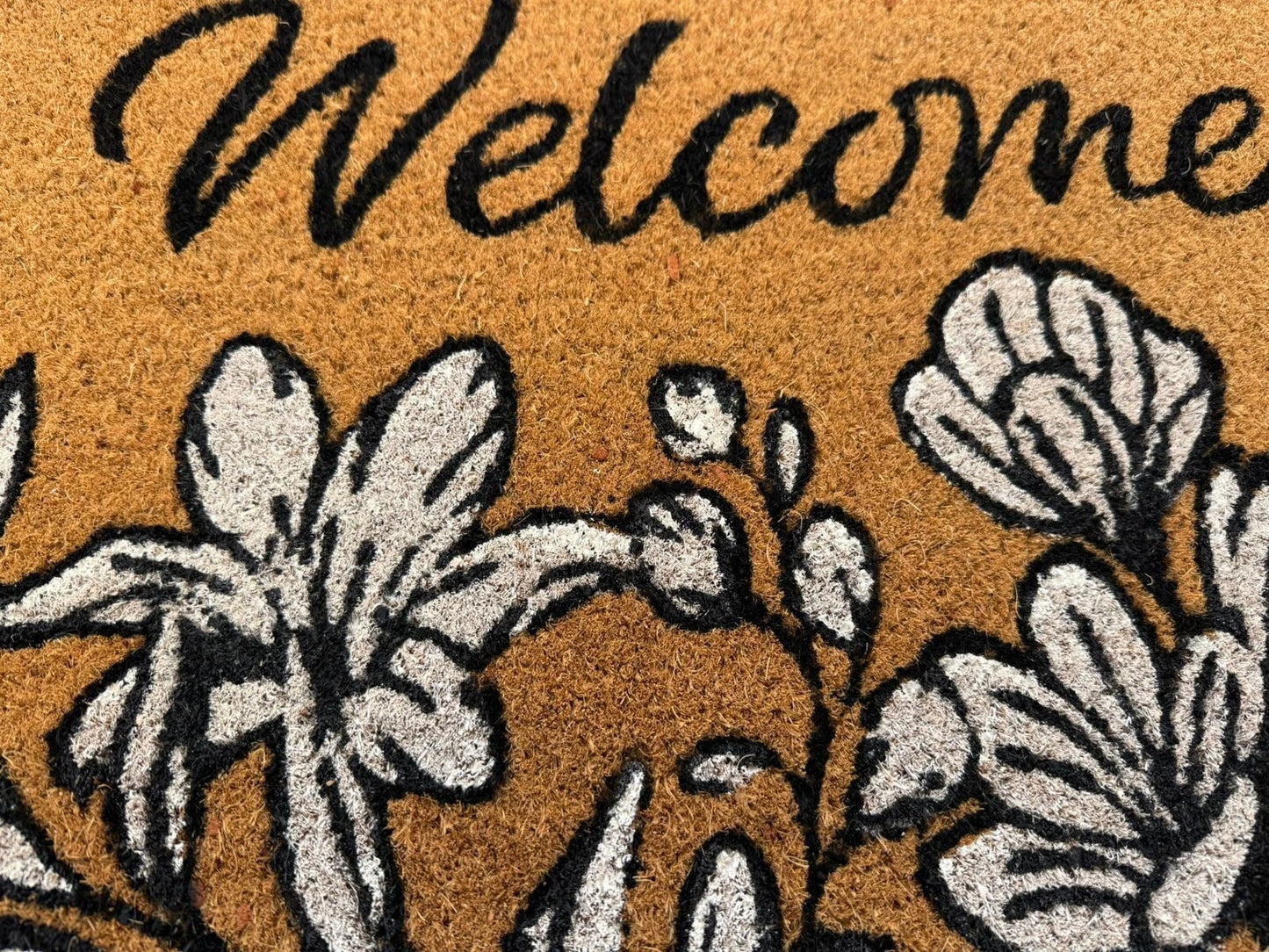 Welcome Doormats Non Slip Natural Coir Home Garden Mats Indoor Outdoor