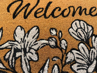 Welcome Doormats Non Slip Natural Coir Home Garden Mats Indoor Outdoor