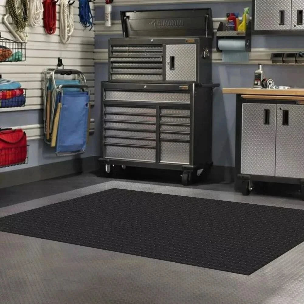 Rubber Floor Matting Heavy Duty Non-Slip Garage Van Shed Car Gym Industrial