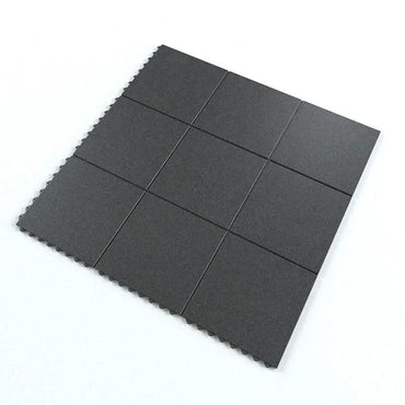 Rubber Gym Floor Tiles - 5 Mat Pack of Heavy Duty Interlocking mats 900 x 900mm