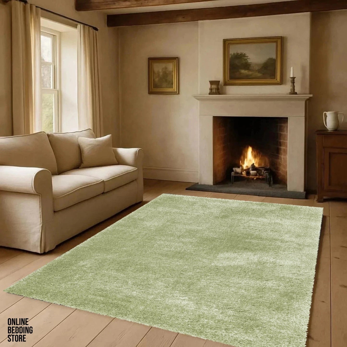 Fluffy Rugs Large Shaggy Rug Bedroom Living Room Anti Slip Soft Carpet Floor Mat
