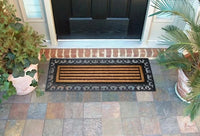 Non-Slip Outdoor Indoor Rubber Backing Coir Entrance Door Mat 120cm x 45cm Large