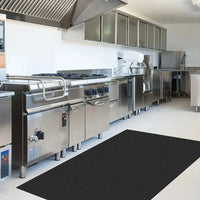 3MM Rubber Floor Matting Heavy Duty Black Anti Slip Garage Gym Coin 1.3m Wide
