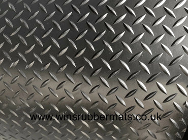 Rubber Flooring Mat-1m to 10m LTH-1.2m/1.5m/1.8m Wide X 3mm THK Various Pattern