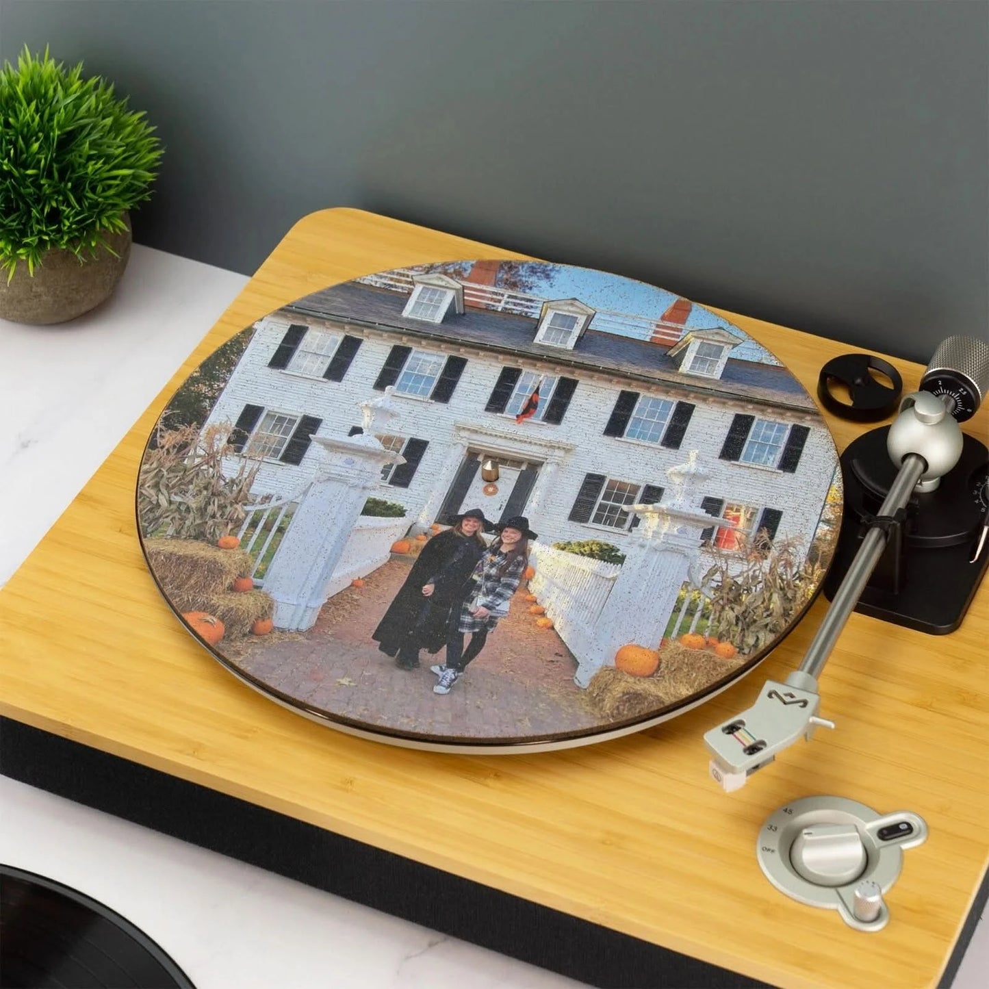 Custom Printed Your Photo Record Player Slip Mat Turn Table DJ Slip Mat