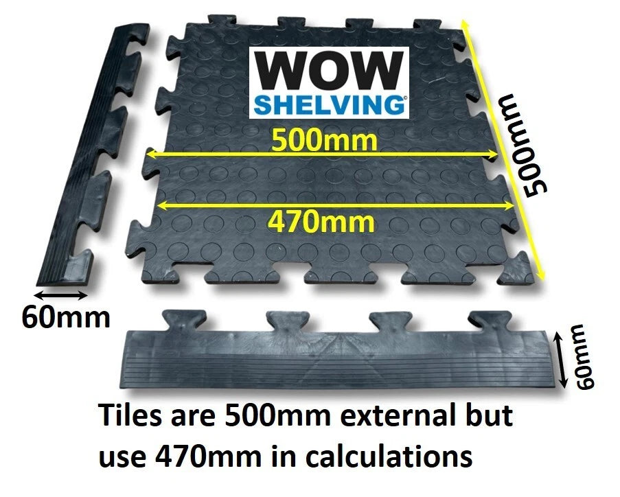 Interlocking Garage Flooring Tiles Heavy Duty 12mm thick workshop floor pvc gym