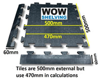 Interlocking Garage Flooring Tiles Heavy Duty 12mm thick workshop floor pvc gym