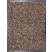 Brown Heavy Duty Non Slip Barrier Rubber Backing Door Mat Floor Entrance Mats