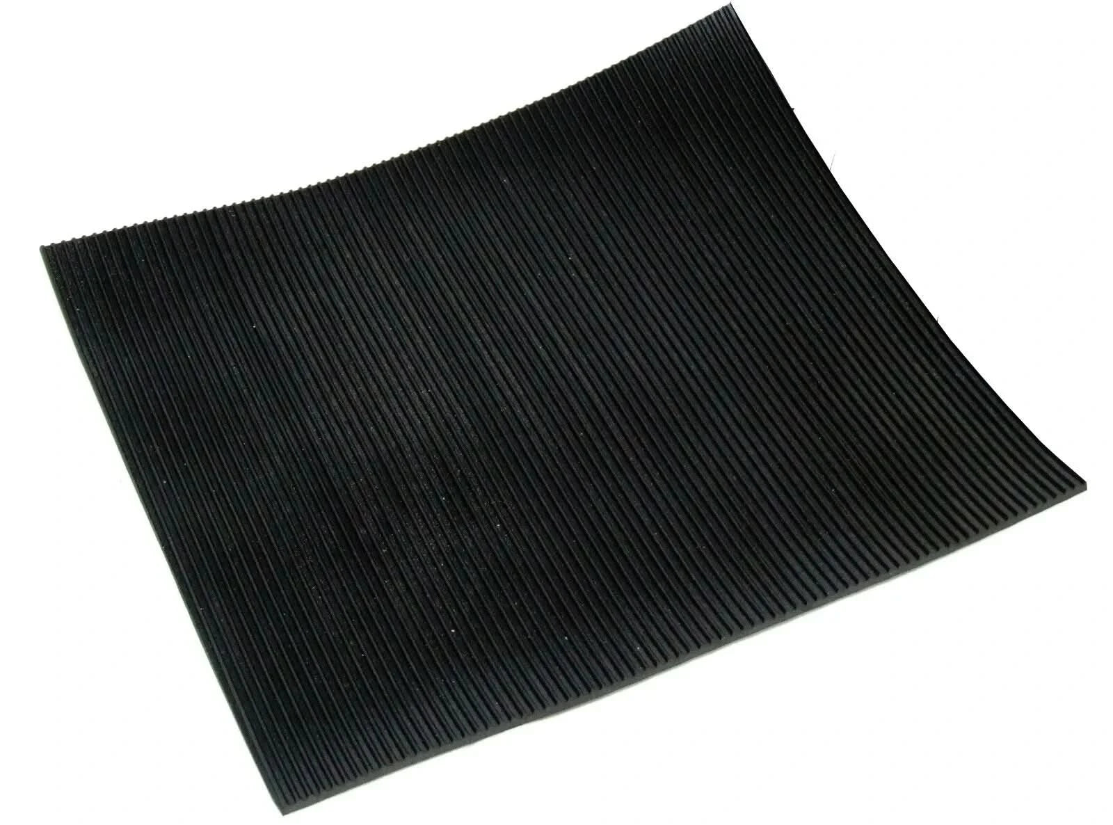 RIBBED RUBBER FLOORING MATTING 1.2M WIDE 3MM THICK ANTI SLIP / NON SLIP 0.5m L