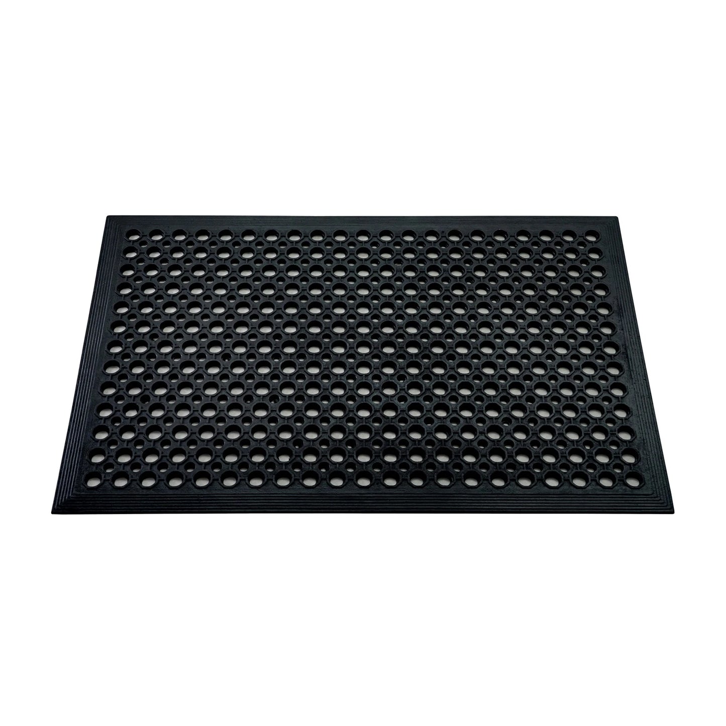 Outdoor Entrance Mat Black 90x150cm 14mm 100% Recycled Rubber Scraper Heavy Duty