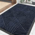 Front Door Mat Outside Entrance, Heavy Duty Sturdy Natural Doormat, Trap Dirt...