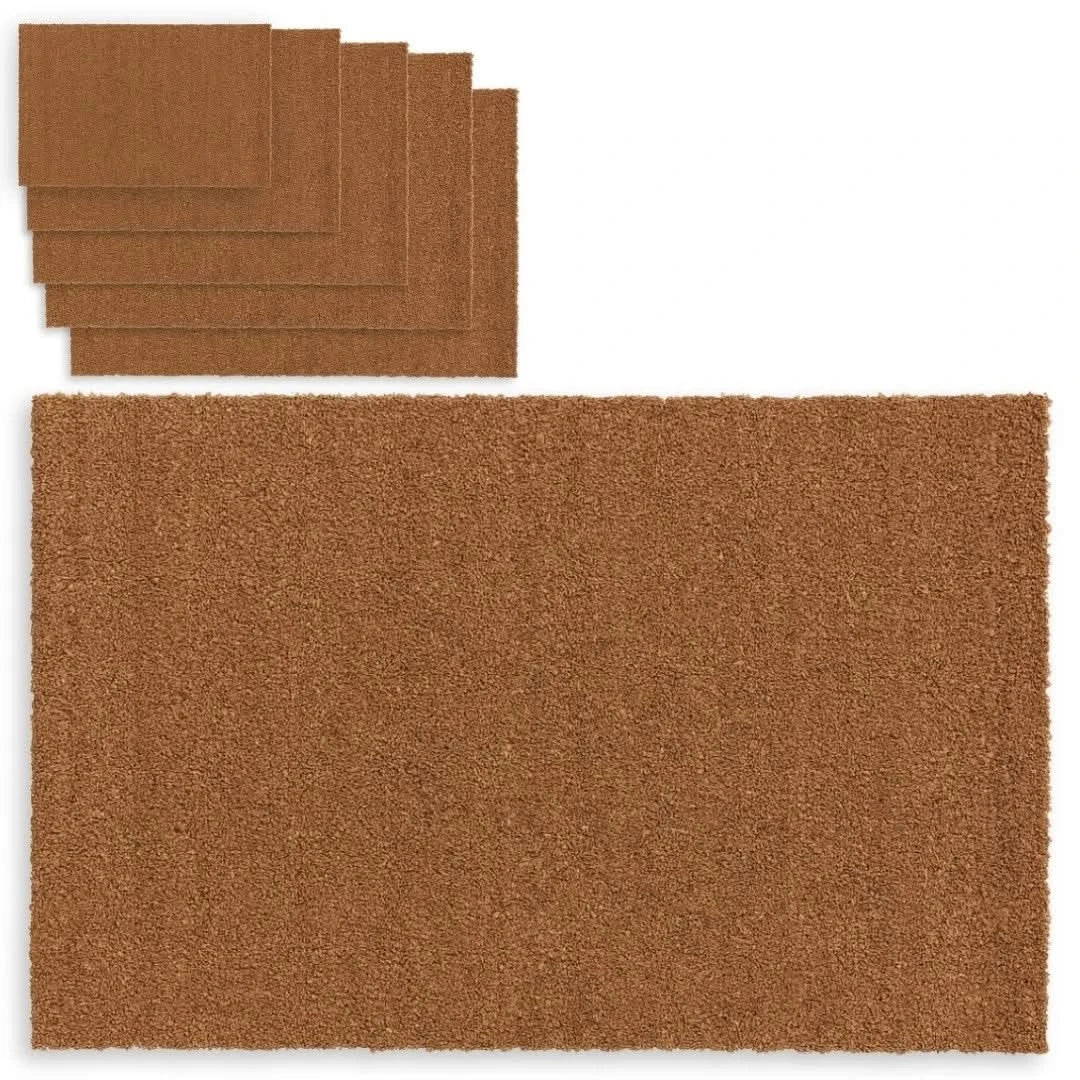 Coir Matting Entrance Mats – Heavy Duty Anti-Slip Rubber Backing - Multiple Size