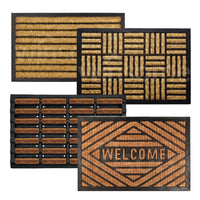 Non Slip Door Mat Natural Coir Front Entrance Rug Heavy Duty Large 60 x 40cm