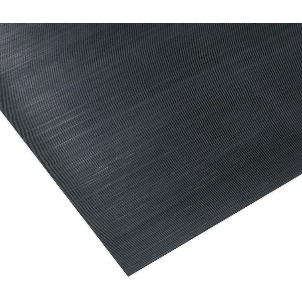 1000 x 2500mm Ribbed Workshop Mat - Hard Wearing Slip Resistant Rubber Cover