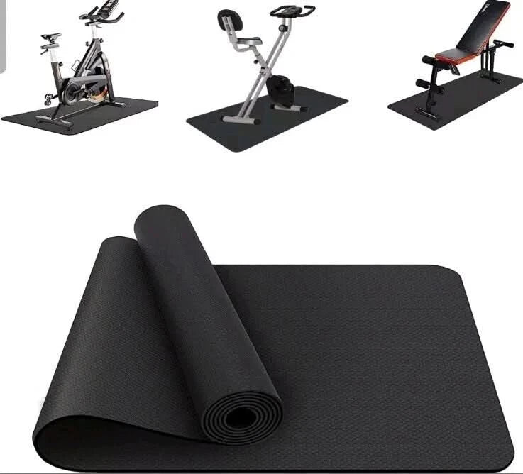 Treadmill Mat, Exercise Equipment Mat Heavy-Duty Protective Floor Mat 2 Sizes