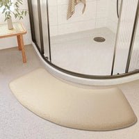 Bathroom Absorbent Mat Curved Door Toilet Shower Non Slip Thickened Foot Rug
