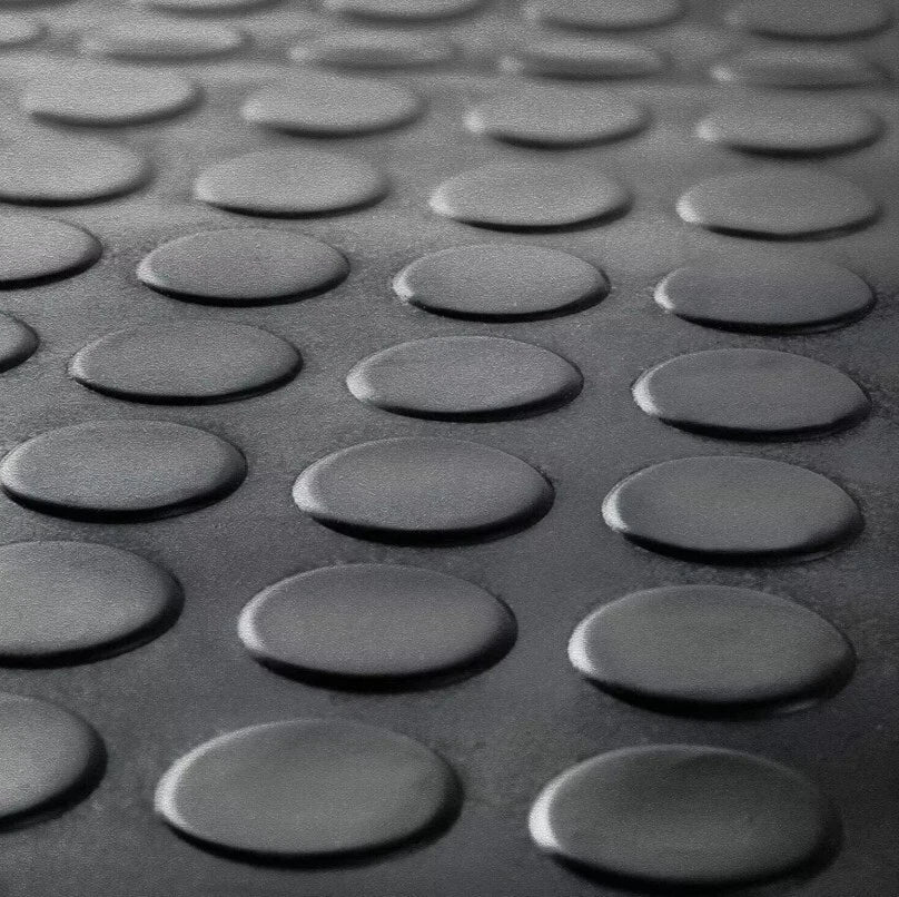 HEAVY DUTY RUBBER FLOORING MAT NON SLIP VEHICLES MAT - 1.5M WIDTH FOR CAR & VAN