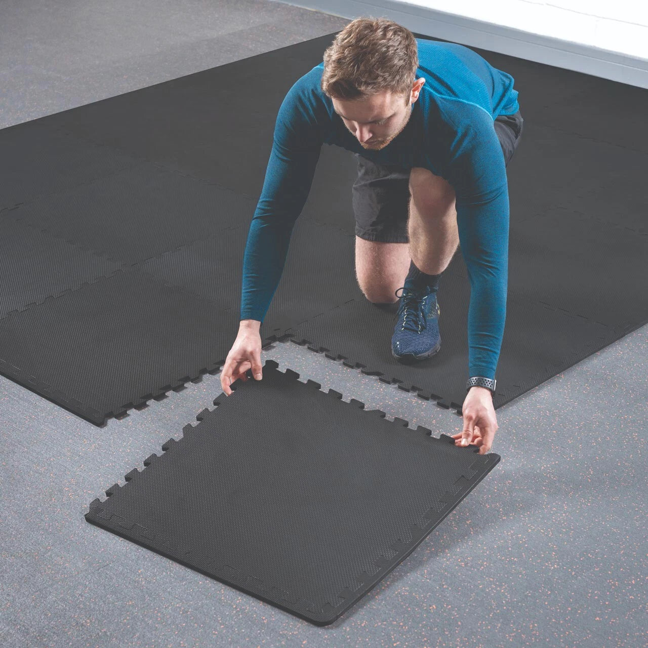 *CLEARANCE* FORZA Foam Interlocking Gym Floor Mats [60cm x 60cm Tile]